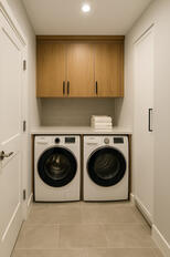 Komple Daire Tadilatı ve Villa Yenileme Uzmanlığı Ankara Çamaşır Odası Tadilatı, Dolap ve Kurutma Alanı. Fonksiyon OdaklıAnkara Çamaşır Odası Düzenleme ve Fonksiyonel Dolap Çözümleri. Problem ÇözümÇamaşır Odası Tesisat ve Havalandırma Çözümleri Ankara