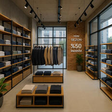 Zemin, Duvar ve Seramik Kaplama İşlerinde Kusursuz İşçilik Ankara'da modern erkek giyim mağazası tadilatı, vitrin tasarımı, teşhir üniteleri ve anahtar teslim konsept uygulaması