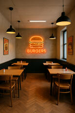 Elektrik ve Su Tesisatı Dahil Tüm Teknik Tadilatlar Ankara'da burger restoranı tadilatı, endüstriyel mutfak havalandırma sistemi ve hızlı servis konsept tasarımı